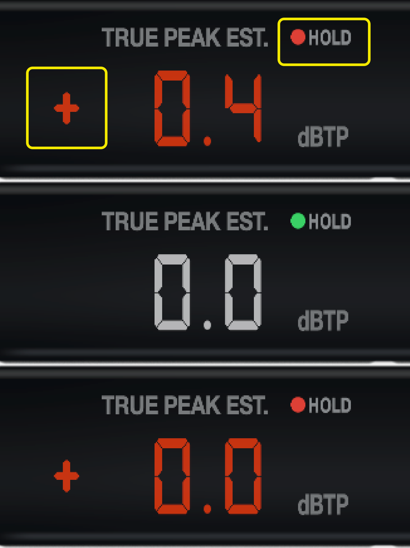 Bridge MeterのPeak Holdリセット表示